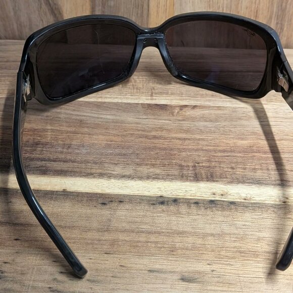 MAUI JIM Sunglasses  MJ-201-02 Black Polarized Wrap Made In Japan